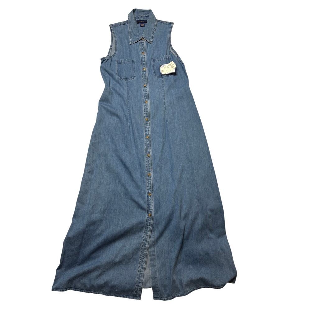 Vintage Charter Club Denim Maxi Dress  SZ 12